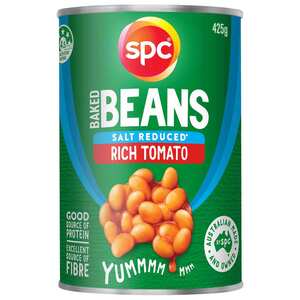 اشتري قم بشراء إس بي سي فاصوليا مطبوخة في صلصة الطماطم غنية منخفضة الملح 425 جم Online at Best Price من الموقع - من لولو هايبر ماركت Canned Baked Beans في الكويت