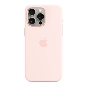 Apple iPhone 15 Pro Max Silicone Case with MagSafe, Light Pink, MT1U3ZM/A