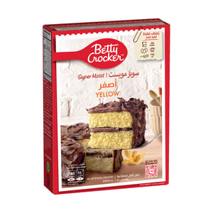 Buy Betty Crocker Super Moist Cake Mix Yellow, 500 g Online at Best Price | Cake & Dessert Mixes | Lulu KSA in Kuwait