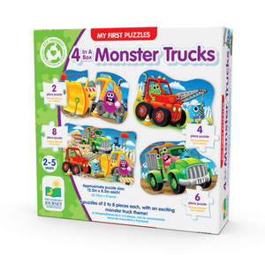 The Learning Journey My First Puzzle Sets 4-in-A Box Monster Truck, Assorted, 628140