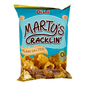 Oishi Marty's Cracklin' Plain Salted 90 g