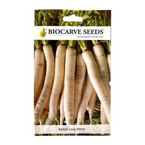 Biocarve Seeds Radish Long White Seeds
