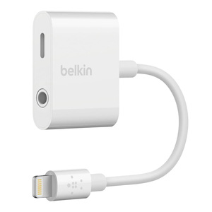 Belkin 3.5 mm Audio & Charge Rockstar iPhone Adapter, F8J212btWHT