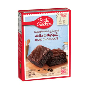 Buy Betty Crocker Dark Chocolate Supreme Brownie Mix 500 g Online at Best Price | Cake & Dessert Mixes | Lulu KSA in Kuwait