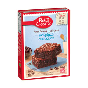 Buy Betty Crocker Brownie Mix Chocolate Fudge 500 g Online at Best Price | Cake & Dessert Mixes | Lulu Kuwait in Kuwait