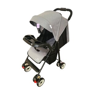 Happy Well Foldable Baby Stroller Grey 567-2 A24