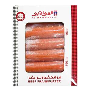 اشتري قم بشراء Al Mawashi Beef Frankfurters 250 g Online at Best Price من الموقع - من لولو هايبر ماركت Sausages Prepacked في الكويت