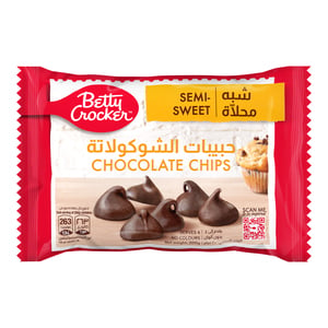 Buy Betty Crocker Semi-Sweet Chocolate Chips 200 g Online at Best Price | Cake Decorations | Lulu Kuwait in Kuwait