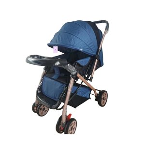 Happy Well Foldable Baby Stroller A3 Blue A24