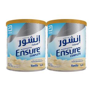 Ensure Complete Balanced Nutrition With Vanilla Flavour For Adults Value Pack 2 x 400 g