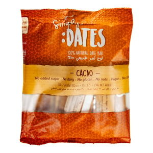 Simply Dates Natural Date Bar With Cacao 5 x 30 g