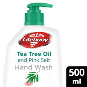 Lifebuoy Tea Tree Oil and Pink Salt Antibacterial Liquid Soap and Hand Wash 500 ml