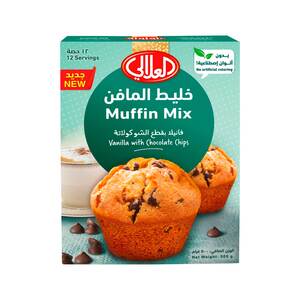 Al Alali Muffin Mix Vanilla With Chocolate Chips 500 g