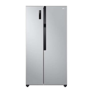 اشتري قم بشراء ال جي ثلاجة ببابين متجاورين ، 509 لتر ، فضي ، GRFB587PQAM Online at Best Price من الموقع - من لولو هايبر ماركت SBS  Refrigerators في الامارات