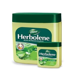 Dabur Herbolene Aloe Petroleum Jelly Enriched with Aloe Vera and Vitamin E 425 ml + 115 ml