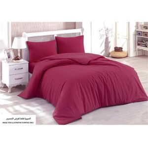 Homewell Fitted Sheet Single 2pc Set Red