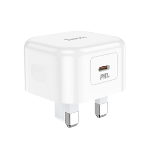 Hoco Single Port Super Fast Wall Charger, 20W, White, C91B-PD