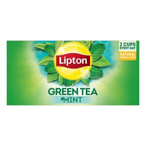 Buy Lipton Green Tea With Mint Value Pack 25 Teabags Online at Best Price | Green Tea | Lulu UAE in UAE
