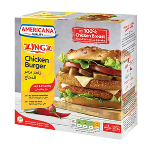 Americana Breaded Hot Chicken Burger 678 g