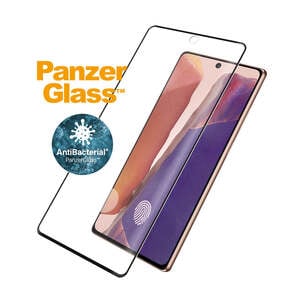 PANZERGLASS Fingerprint Case Friendly Screen Protector for Samsung Galaxy Note 20 - Black Frame