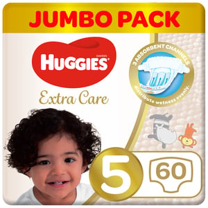 Huggies Extra Care Size 5 12 -22 kg Jumbo Pack 60 pcs
