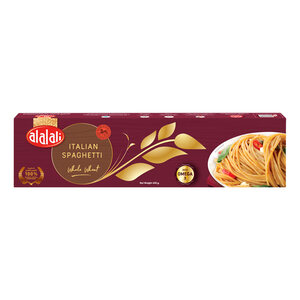 Al Alali Italian Whole Wheat Spaghetti with Omega 3 450 g