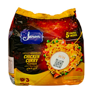 Jenan Instant Noodles Chicken Curry Flavour 5 x 75 g