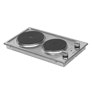Bompani Stainless Steel Built-in Hob with 2 Electric Hot Plates, Silver, HF34.02
