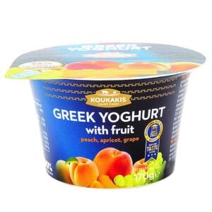 Koukakis Greek Yoghurt with Fruit (Peach, Apricot, Grape) 170 g