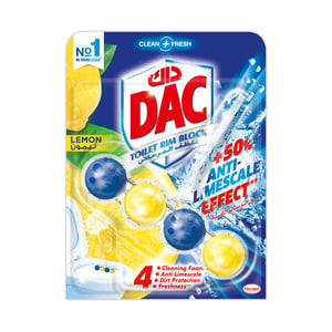 Dac Clean and Fresh Toilet Rim Block Lemon 50 g