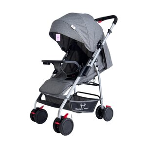 Happy Well Foldable Baby Stroller Grey A2-H A24