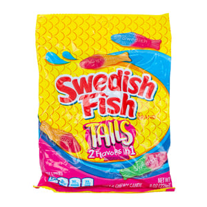 Swedish Fish Tails 2 Flavors in 1 Soft & Chewy Candy 226 g