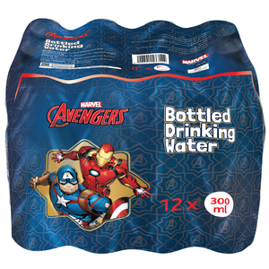 Marvel Avengers Bottled Drinking Water 12 x 300 ml
