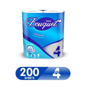 Sanita Toilet Tissue Bouquet 200 Sheets 4 Rolls