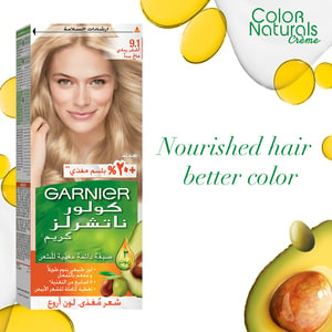 Garnier Color Naturals Crème Nourishing Permanent Hair Color 9.1 Natural Extra Light Ash Blonde 1 pkt