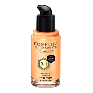 Max Factor Facefinity All Day Flawless Foundation W70, Warm Sand, 30 ml