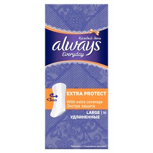 Always Daily Liners Extra Protect Pantyliners Large 16pcs