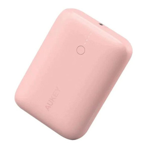 Aukey Power Bank Portable Charger, 10000mAh Battery Capacity, 20W Power Delivery, Intelligent Safety Protection, Quick Charge 3.0, Ultra Compact, Broad Compatibility,Pink-PB-N83S