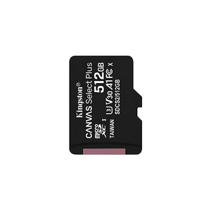 Kingston micro SD Card SDCS2, 100 MB/s Speed, 512GB
