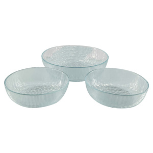 Glascom Decorative Glass Bowl Set, 3 pcs, Iris, SAM003