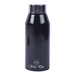 Win Plus Stainless Steel Water Bottle Black Sparkle SPB255 600ml