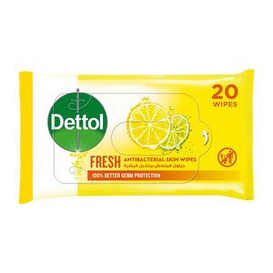 Dettol Fresh Antibacterial Wipes 20 pcs