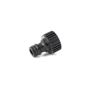 Claber Threaded Tap Connector, 1/2 inches, Black, 8623