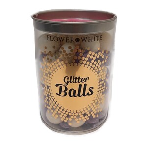 Flower & White Chocolate Glitter Balls 150 g