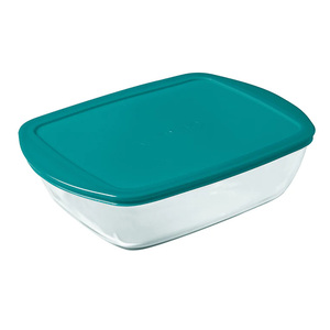 Pyrex Rectangle Dish with Plastic Lid, 2.5 L, 216P