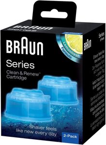 Braun Clean & Renew & Refresh Cartridge CCR 2 For All Braun Shavers With Clean & Charge System