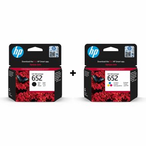 HP Ink Cartridge 652 Black & Tri-Color Combo Pack