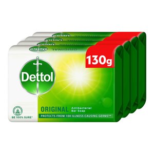 Dettol Antibacterial Bar Soap Original 4 x 130 g
