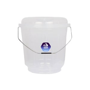 Iconn Transparent Bucket With Lid 20Ltr CLS20
