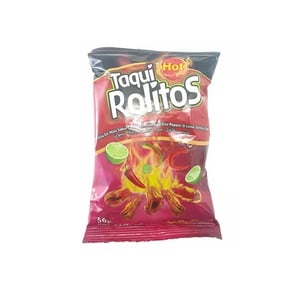 Buy Taqui Rolitos Hot Chili Pepper & Lime Tortilla Chips 56 g Online at Best Price | Corn Based Bags | Lulu UAE in UAE